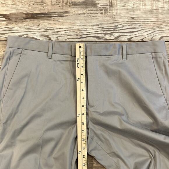 FAIRLANE Grey Straight Leg Flat Front Chino's Size 40 X 32 - Picture 8 of 10